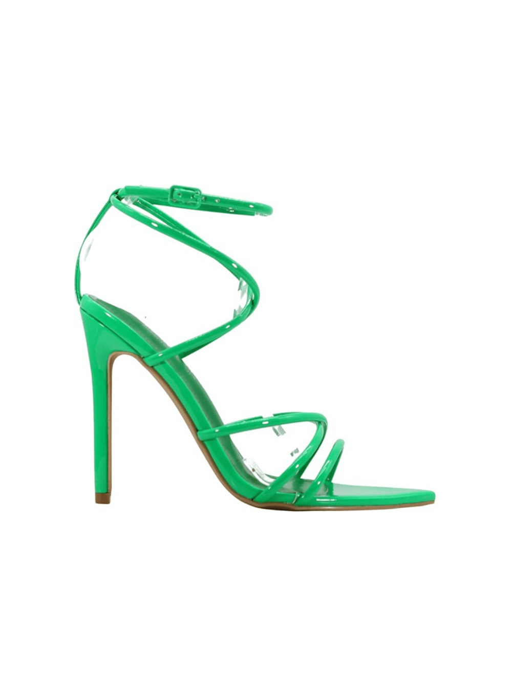 Ada Nude Strappy Pointed Open Toe Stiletto Sandals